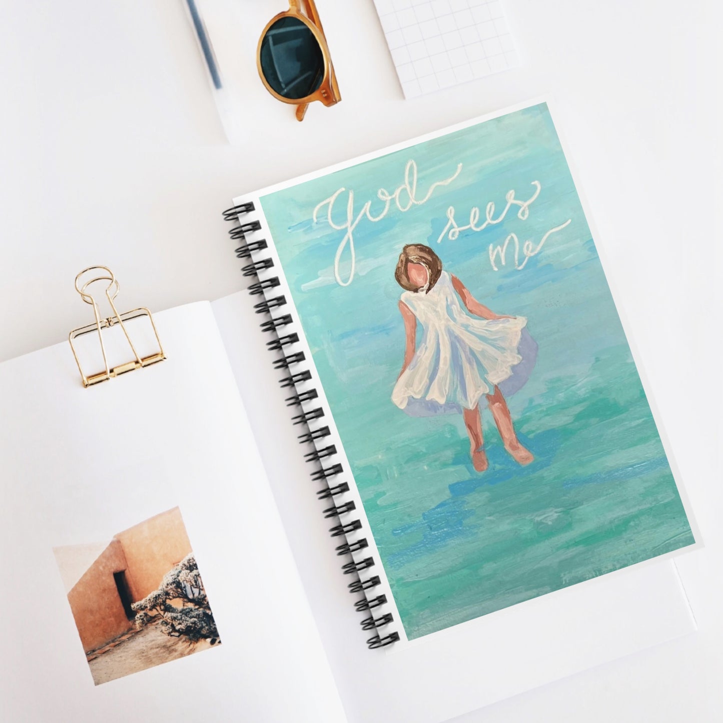 God Sees Me - Spiral Notebook - Ruled Line