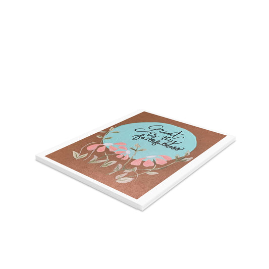 Great is Thy Faithfulness - Black Text - Greeting cards (8, 16, and 24 pcs)