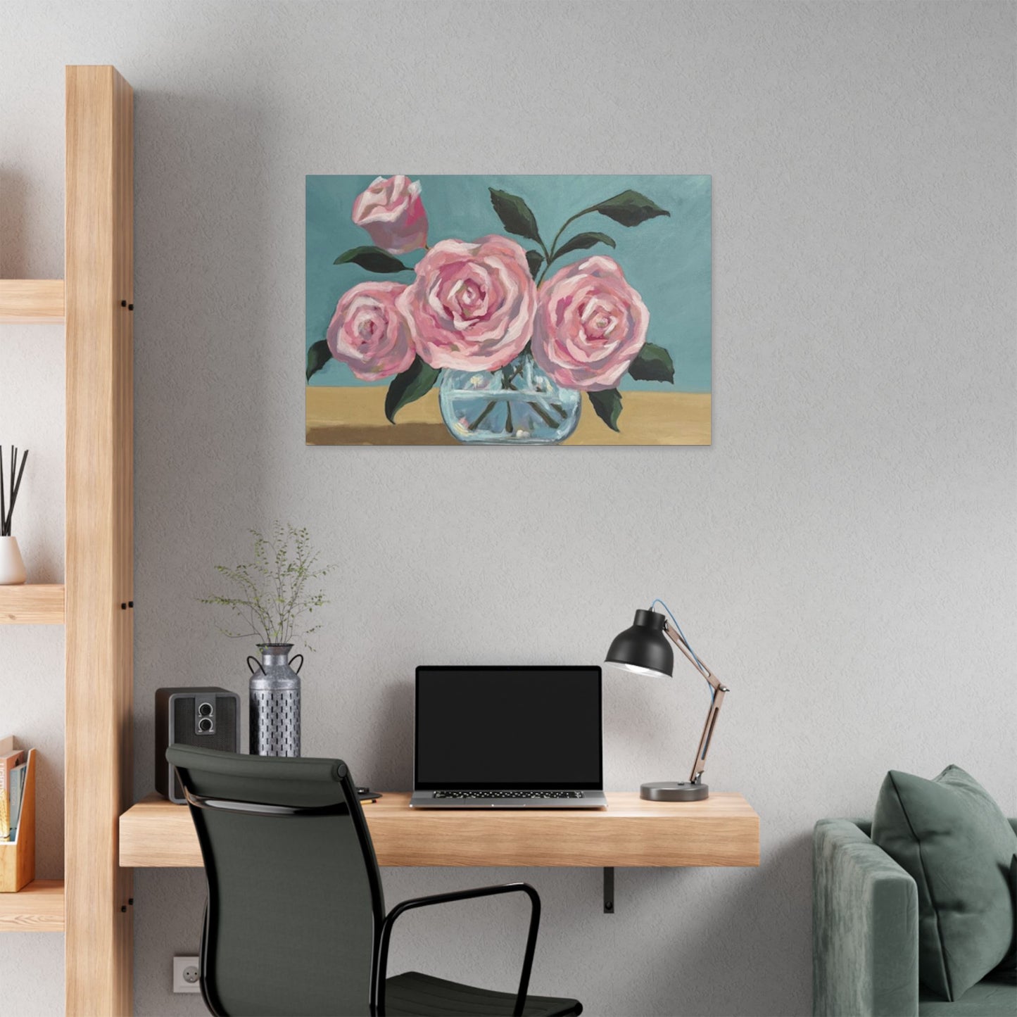 Floral Wall Art - Flowers from the Garden - Canvas Print for Home Décor