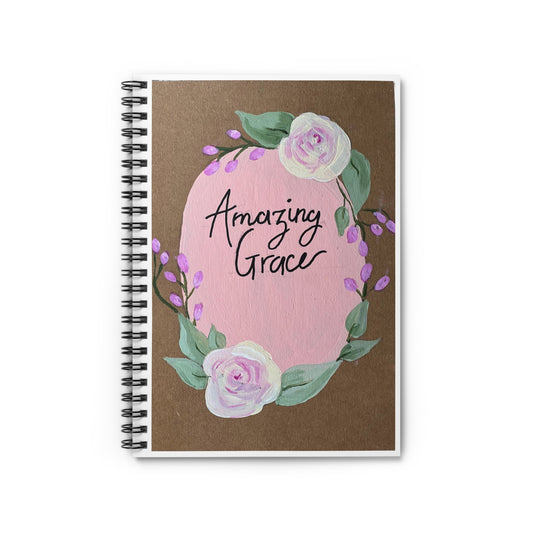 Amazing Grace Pink - Spiral Notebook - Ruled Line