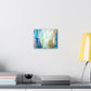 Abstract Canvas Wall Art - Serene Blue Tones for Modern Spaces