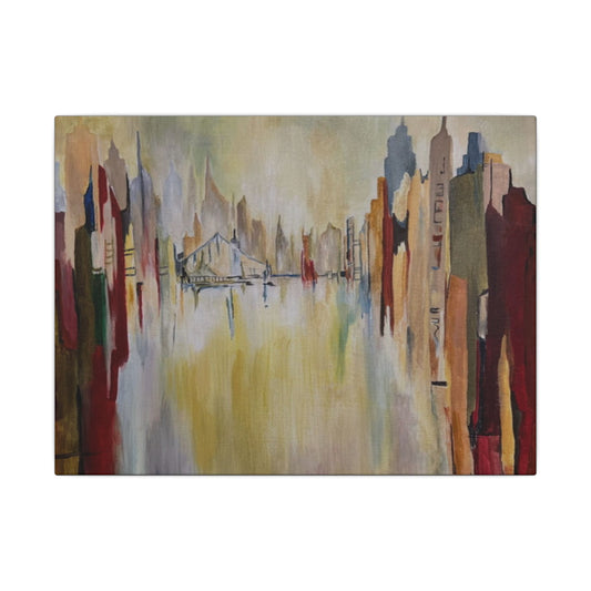 Abstract Landscape Canvas Art - Stretched Matte Wall Decor