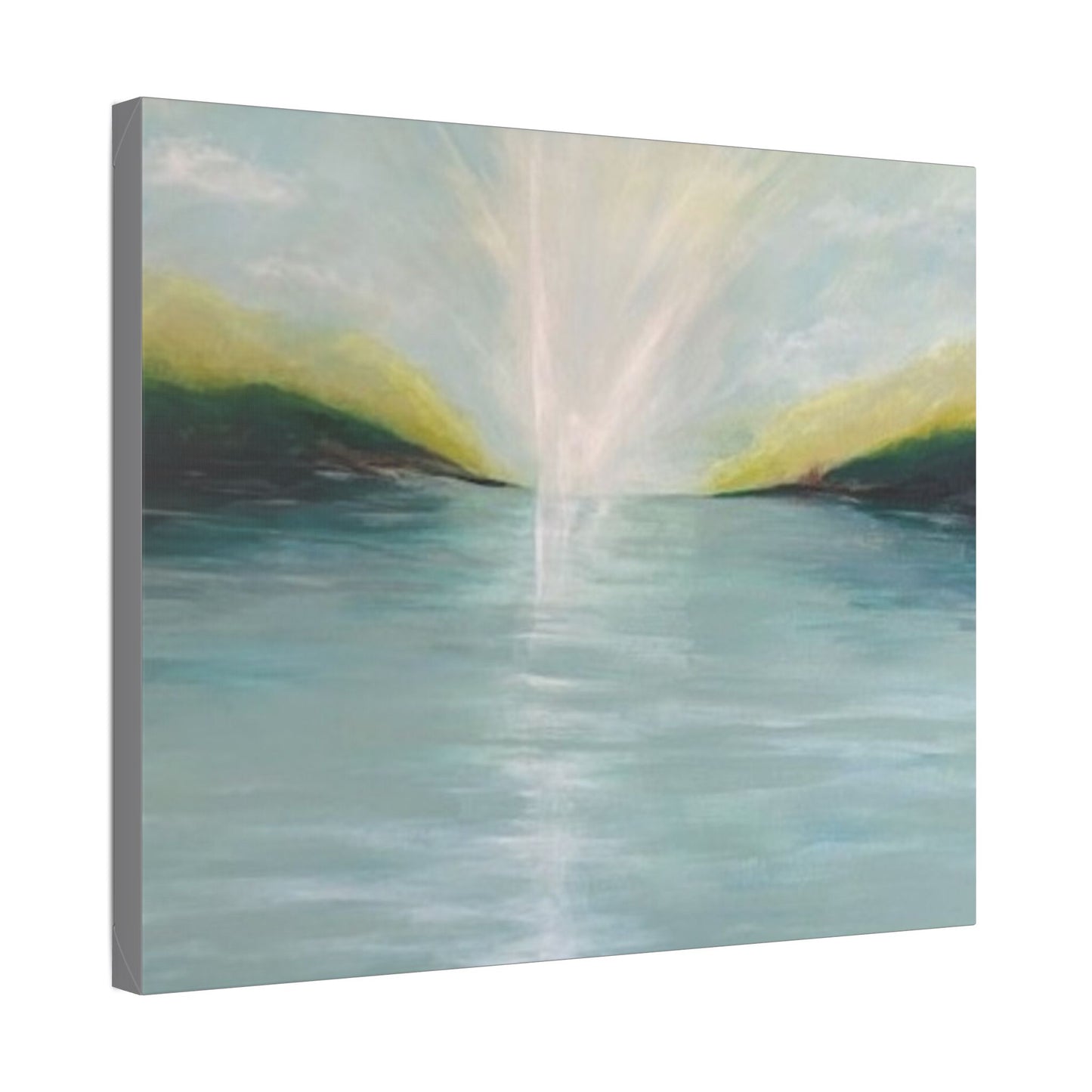 Serene Landscape Stretched Canvas Wall Art - Tranquil Nature Decor