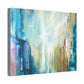 Abstract Canvas Wall Art - Serene Blue Tones for Modern Spaces