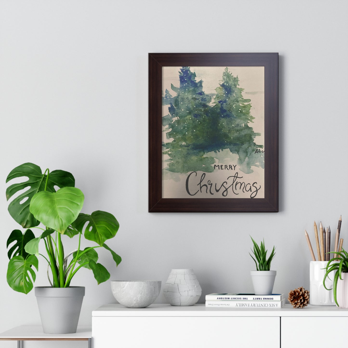 Holiday - Christmas Tree - Framed Vertical Poster