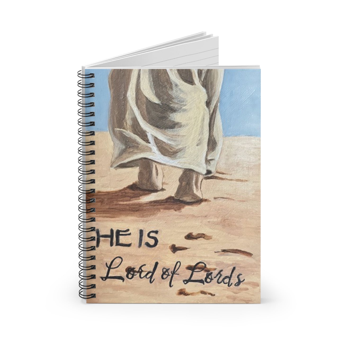 Inspirational Spiral Notebook - 'He Is Lord of Lords' Cover