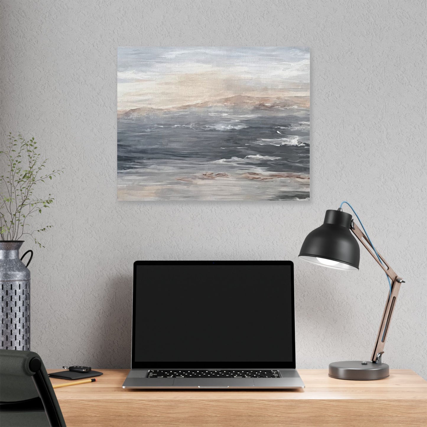 Serene Ocean Stretch Canvas Wall Art - Tranquil Coastal Décor