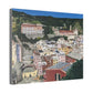 Artistic Stretched Canvas - Charming Italian Village Landscape