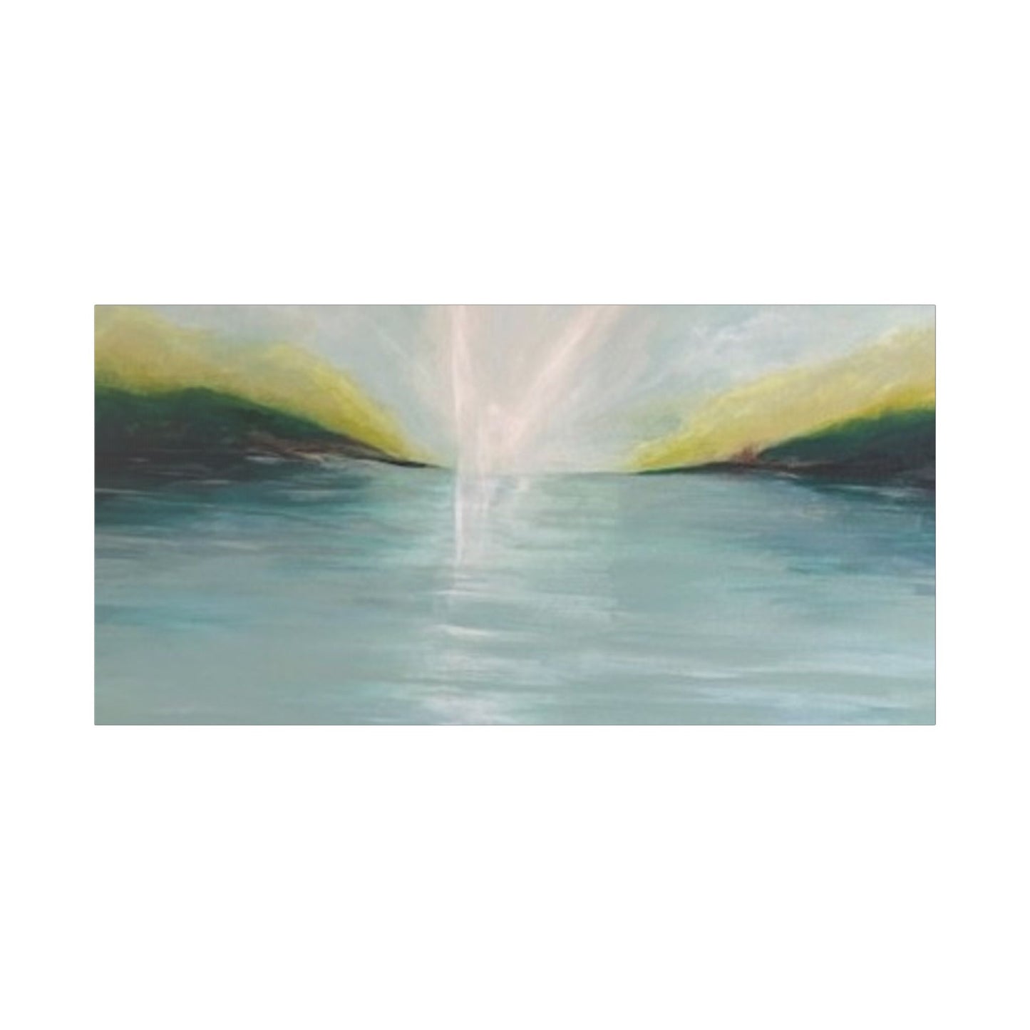Serene Landscape Stretched Canvas Wall Art - Tranquil Nature Decor