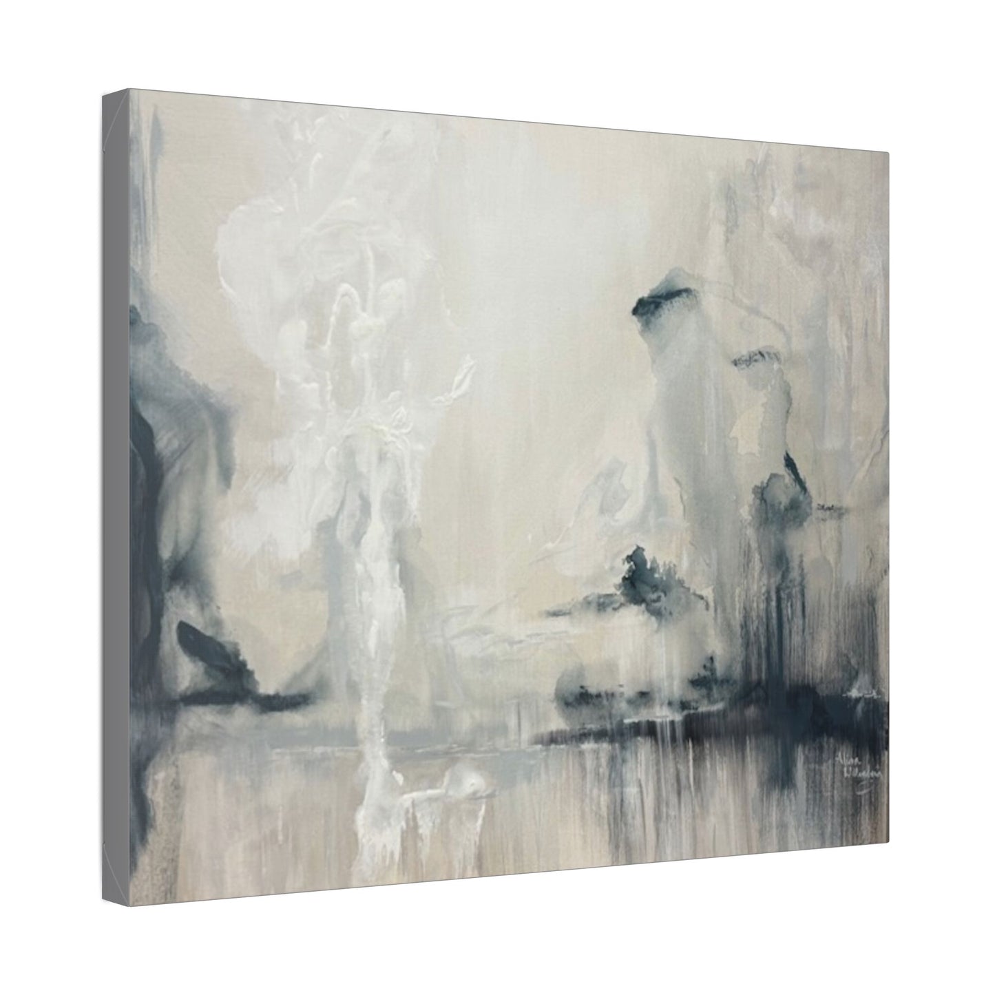 Angels I - Elegant Abstract Stretched Canvas Art for Modern Home Decor
