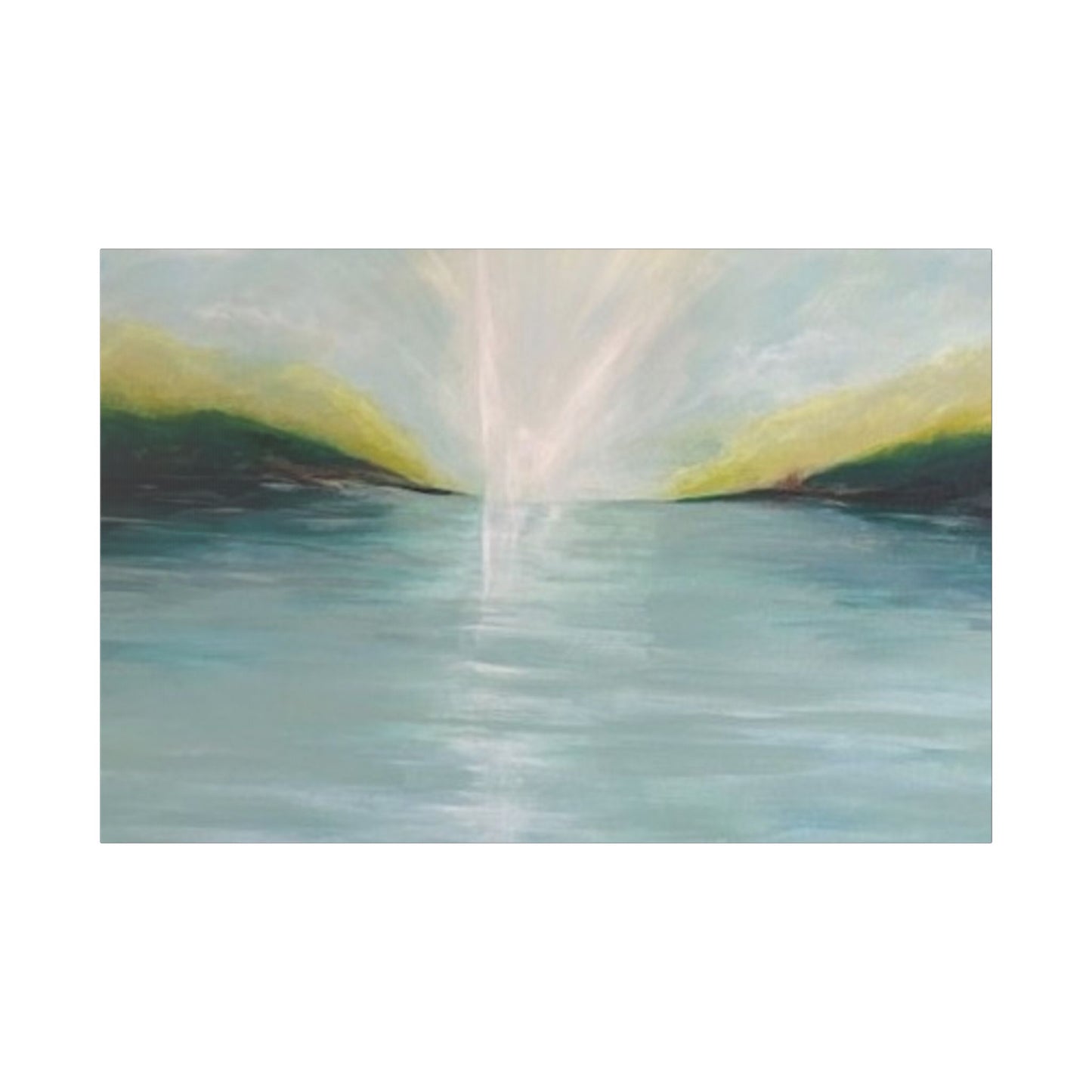 Serene Landscape Stretched Canvas Wall Art - Tranquil Nature Decor