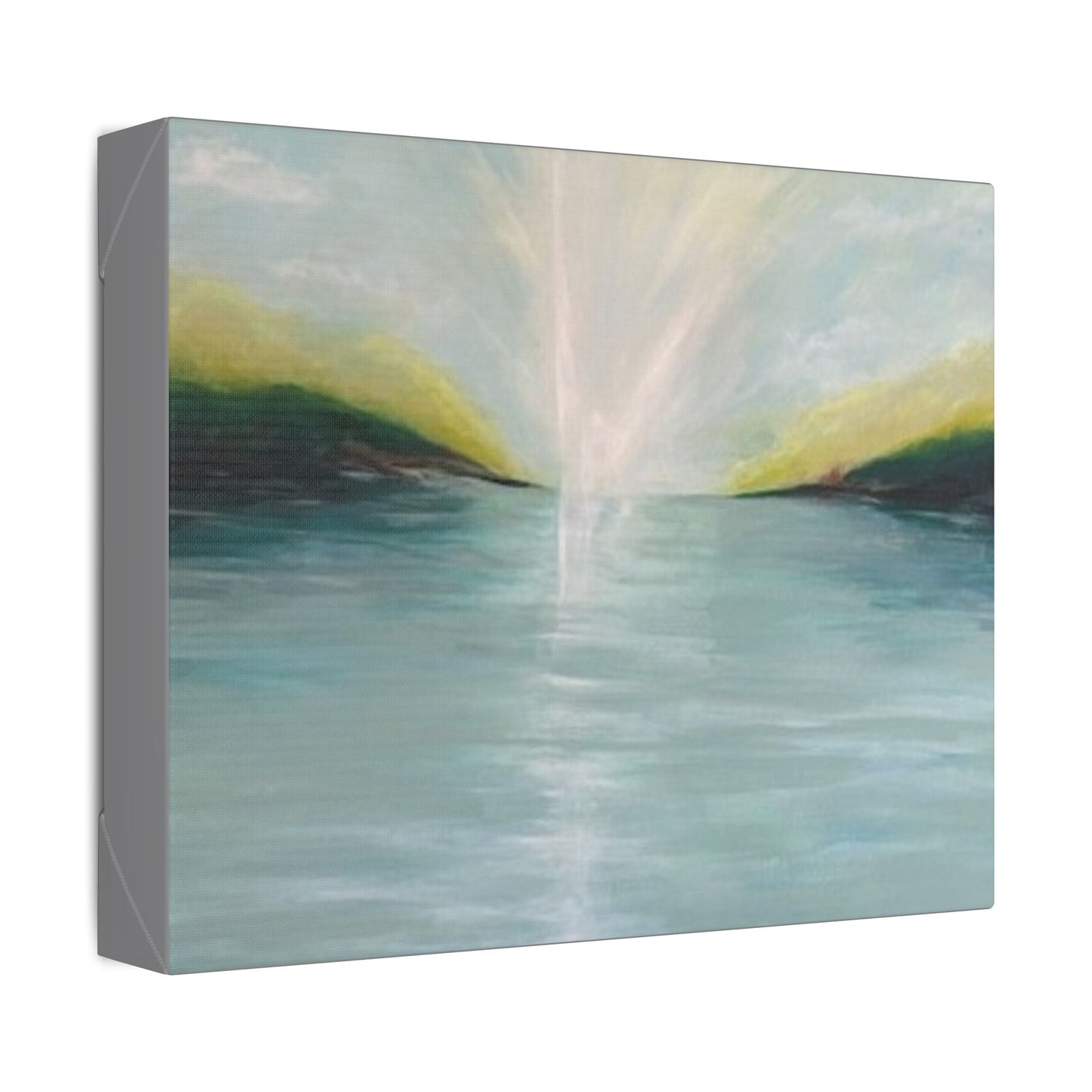 Serene Landscape Stretched Canvas Wall Art - Tranquil Nature Decor