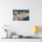 Artistic Stretched Canvas - Charming Italian Village Landscape