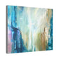 Abstract Canvas Wall Art - Serene Blue Tones for Modern Spaces