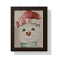 Holiday - Snowman - Framed Vertical Poster