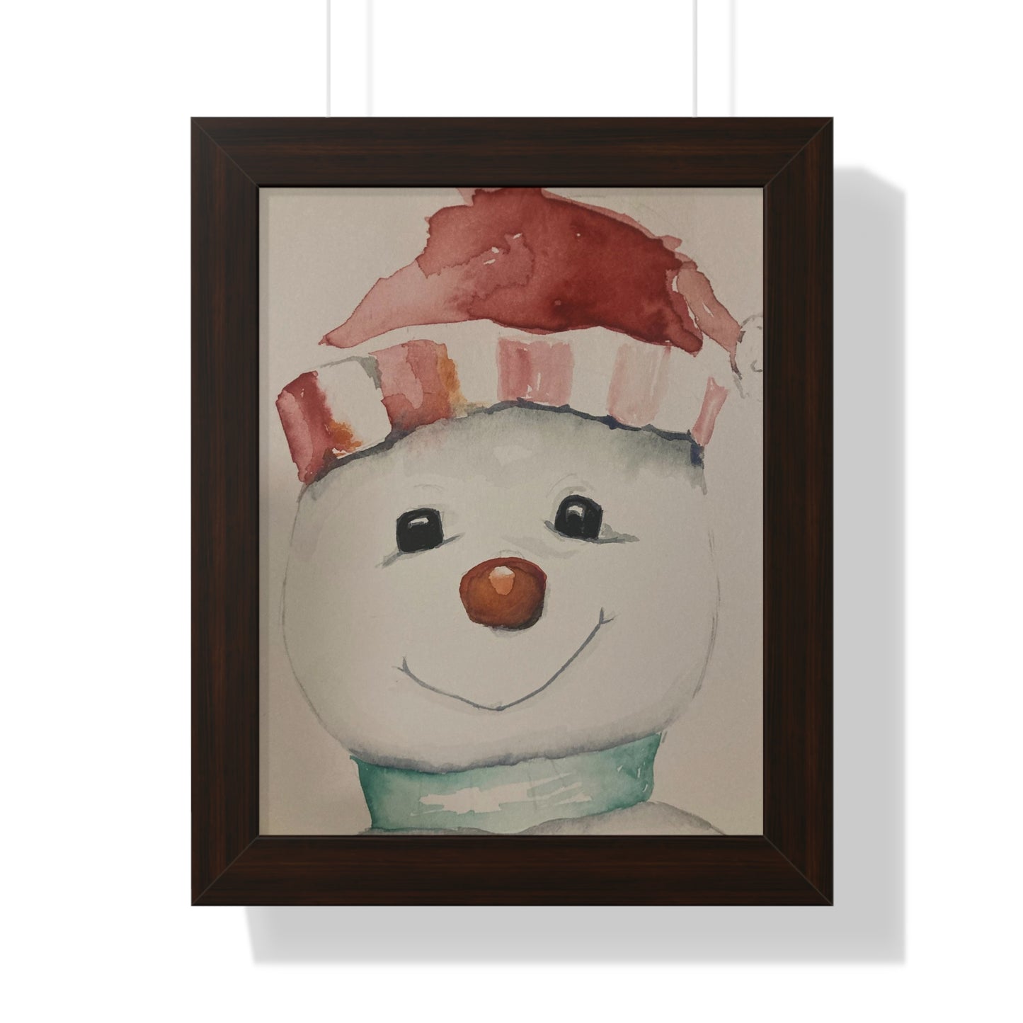 Holiday - Snowman - Framed Vertical Poster