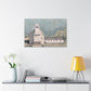 Rustic Church Canvas Art - Classic Stretched Landscape Painting for Home Decor