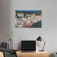 Artistic Stretched Canvas - Charming Italian Village Landscape