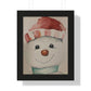 Holiday - Snowman - Framed Vertical Poster