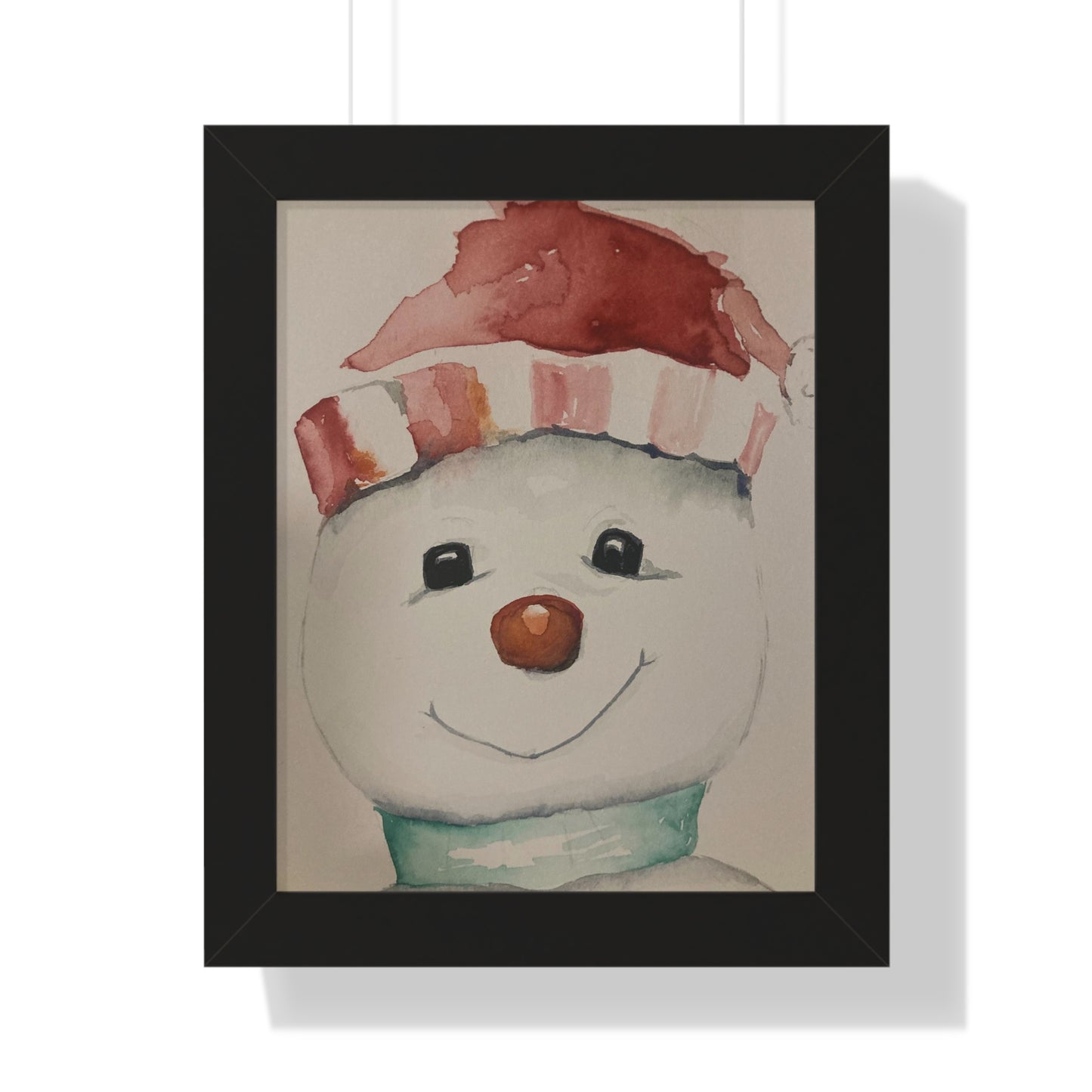 Holiday - Snowman - Framed Vertical Poster