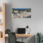 Artistic Stretched Canvas - Charming Italian Village Landscape