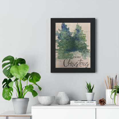 Holiday - Christmas Tree - Framed Vertical Poster