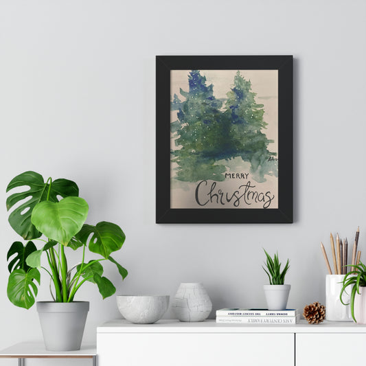 Holiday - Christmas Tree - Framed Vertical Poster
