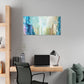 Abstract Canvas Wall Art - Serene Blue Tones for Modern Spaces