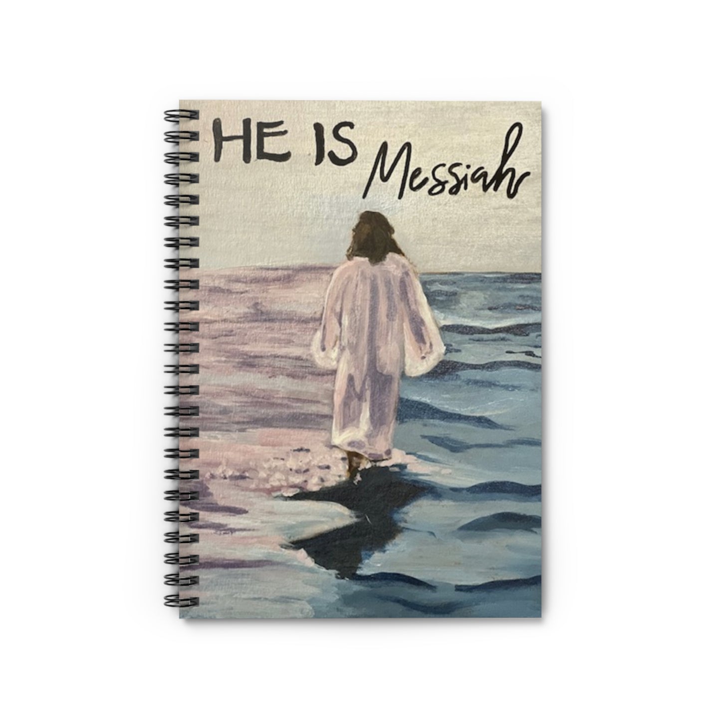 Inspirational Spiral Notebook - "He is Messiah" - Perfect for Worship and Reflection
