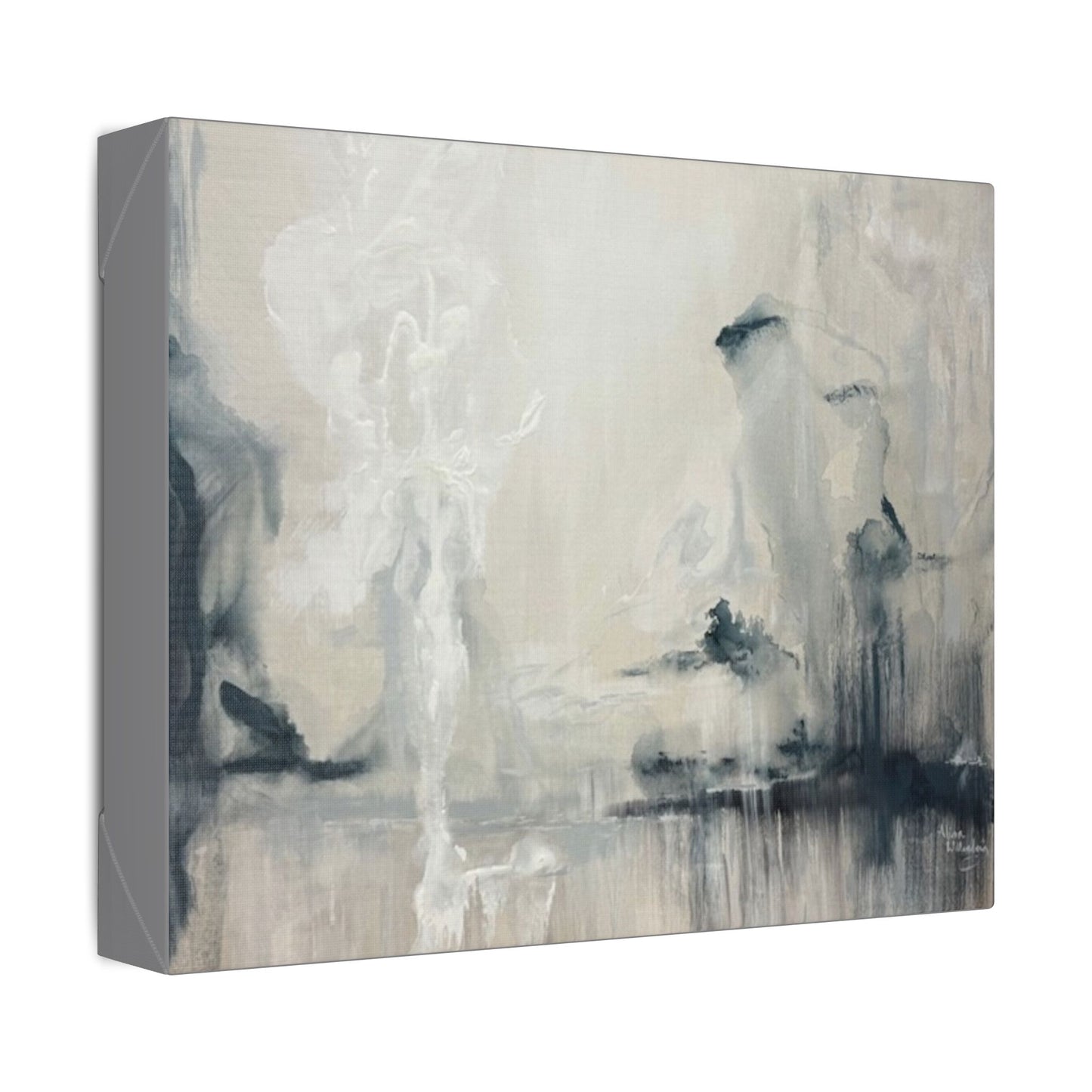 Angels I - Elegant Abstract Stretched Canvas Art for Modern Home Decor
