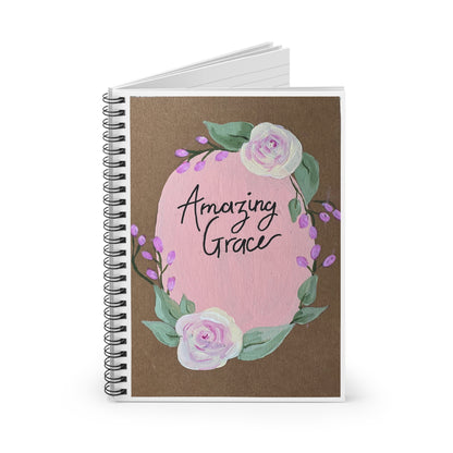Amazing Grace Pink - Spiral Notebook - Ruled Line
