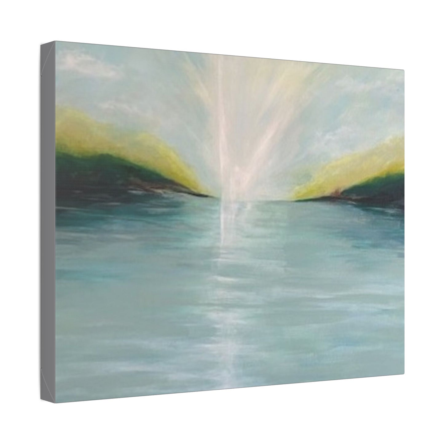 Serene Landscape Stretched Canvas Wall Art - Tranquil Nature Decor