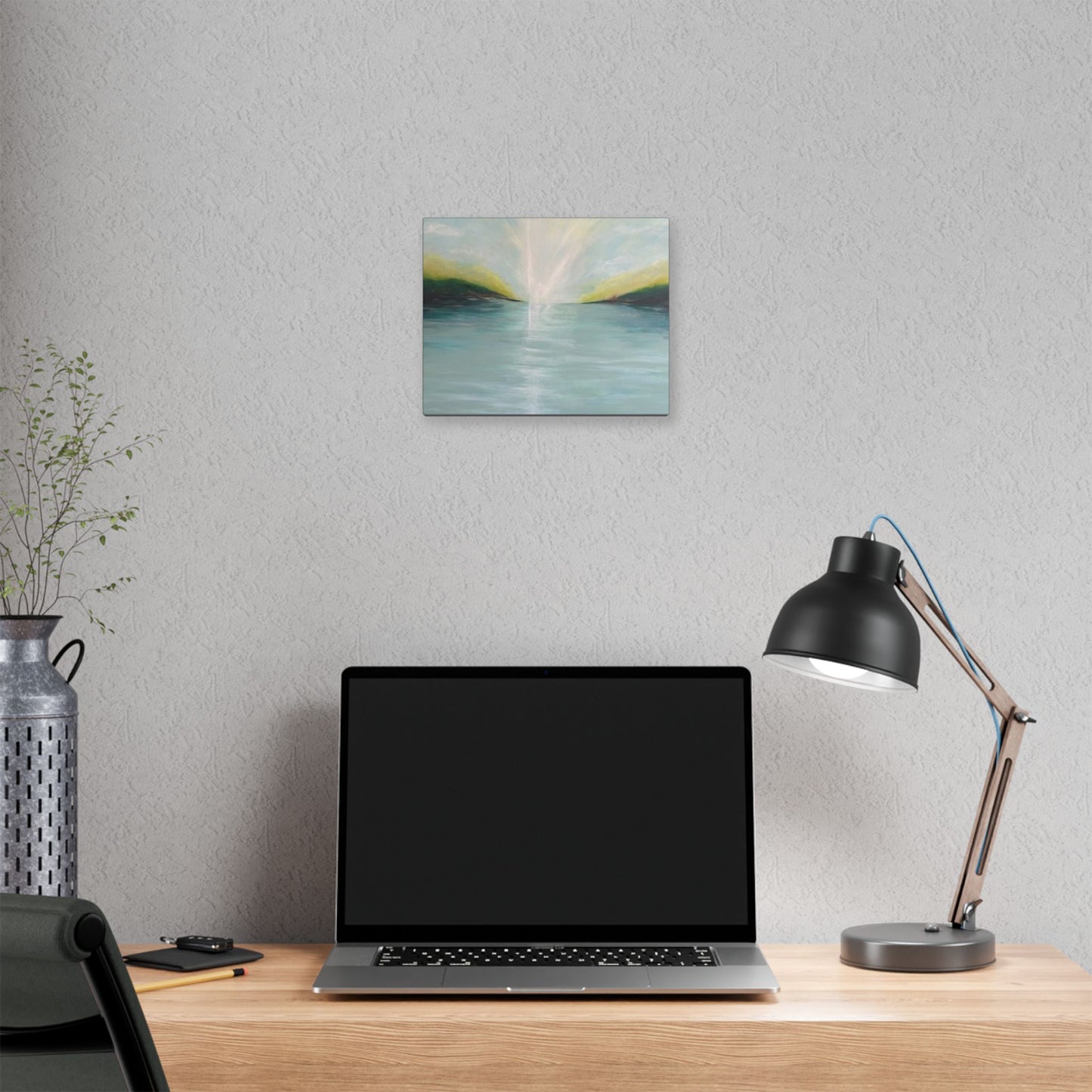 Serene Landscape Stretched Canvas Wall Art - Tranquil Nature Decor