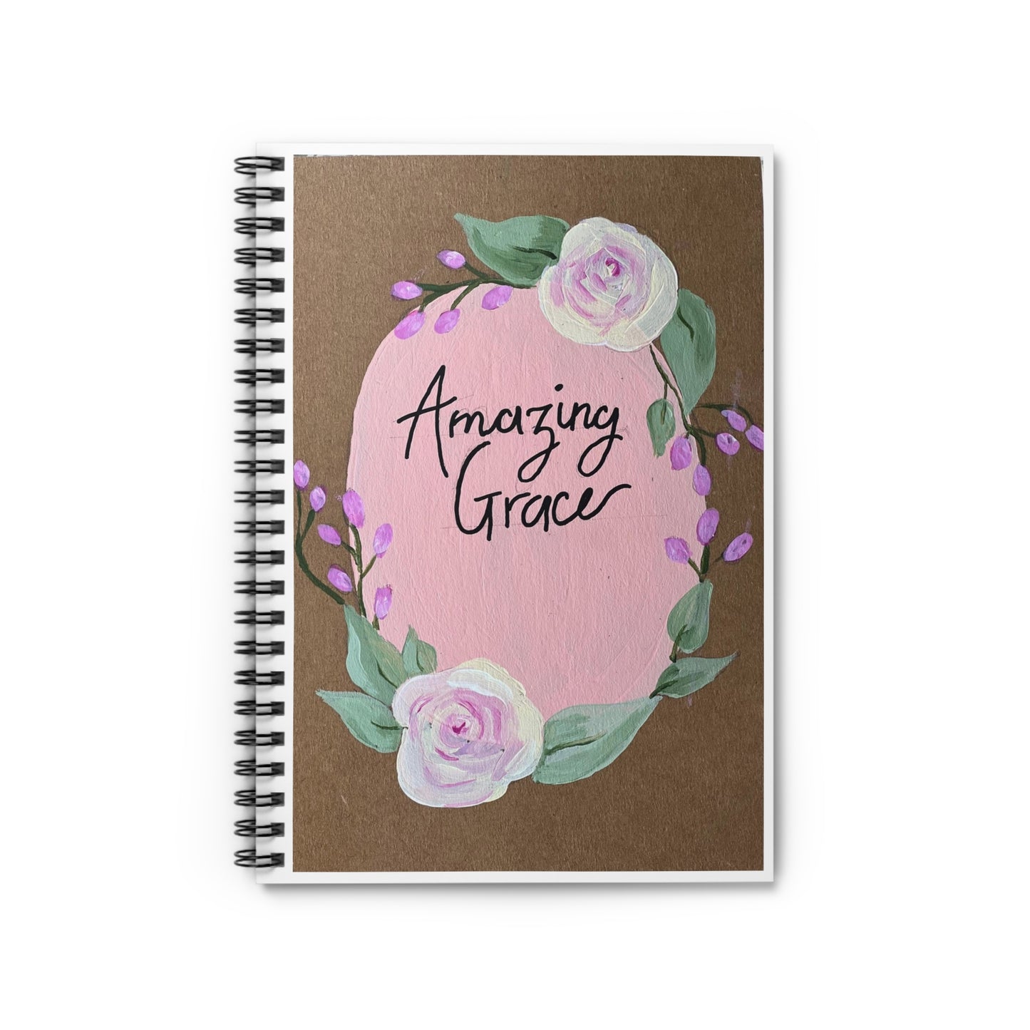 Amazing Grace Pink - Spiral Notebook - Ruled Line