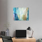 Abstract Canvas Wall Art - Serene Blue Tones for Modern Spaces