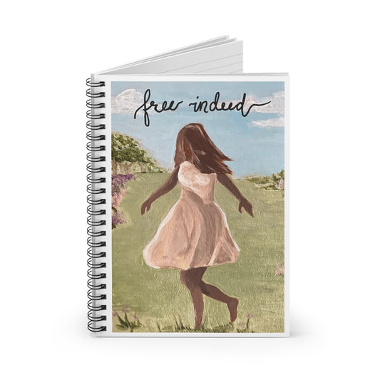 Free Indeed - Spiral Notebook - Ruled Line