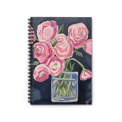 Floral Spiral Notebook - Ruled Lines for Daily Inspiration