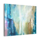 Abstract Canvas Wall Art - Serene Blue Tones for Modern Spaces