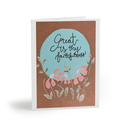 Great is Thy Faithfulness - Black Text - Greeting cards (8, 16, and 24 pcs)