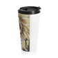 Lion and Lamb Travel Mug, Stainless Steel Coffee Cup, Nature Lover Gift, Unique Travel Mug, Hiking Gear, Inspirational Drinkware
