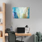 Abstract Canvas Wall Art - Serene Blue Tones for Modern Spaces