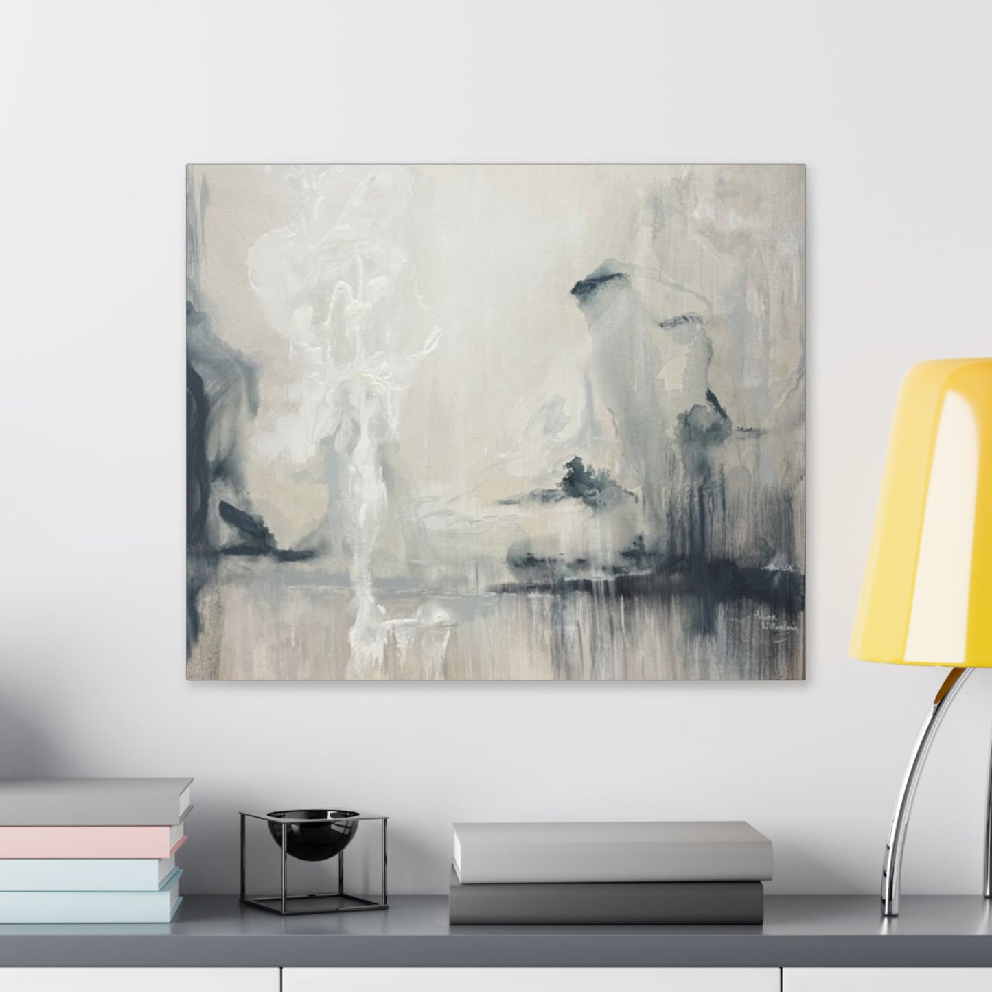 Angels I - Elegant Abstract Stretched Canvas Art for Modern Home Decor