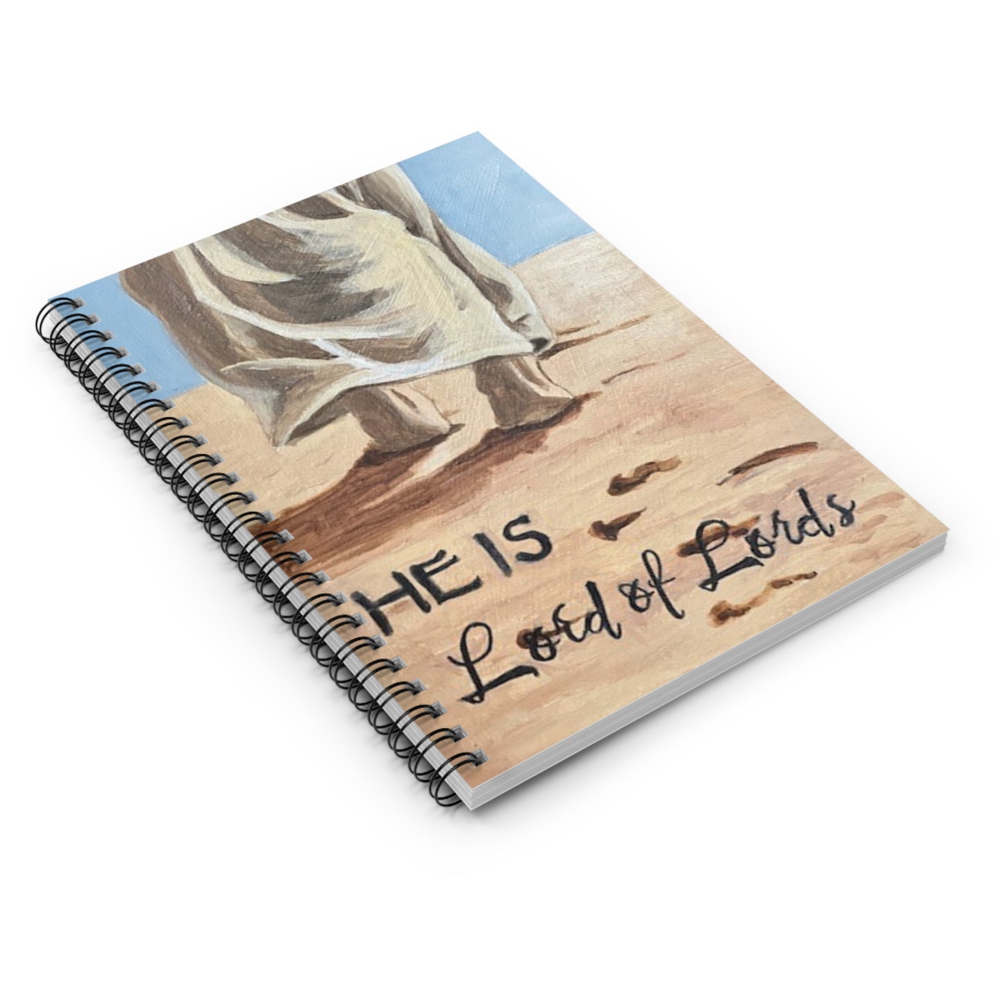 Inspirational Spiral Notebook - 'He Is Lord of Lords' Cover