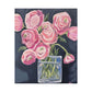 Floral Canvas Wall Art - Pink Ranunculus Bouquet Decor for Home