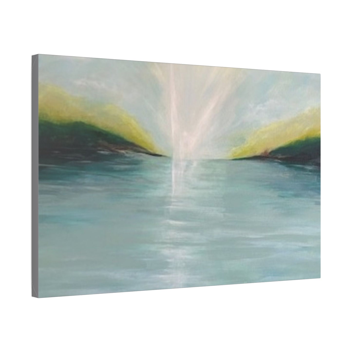 Serene Landscape Stretched Canvas Wall Art - Tranquil Nature Decor