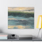 Serene Coastal Canvas Wall Art – Tranquil Ocean Landscape Decor