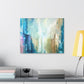 Abstract Canvas Wall Art - Serene Blue Tones for Modern Spaces