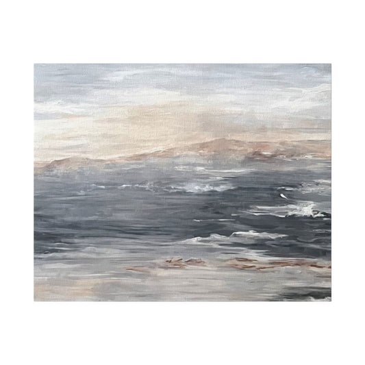 Serene Ocean Stretch Canvas Wall Art - Tranquil Coastal Décor